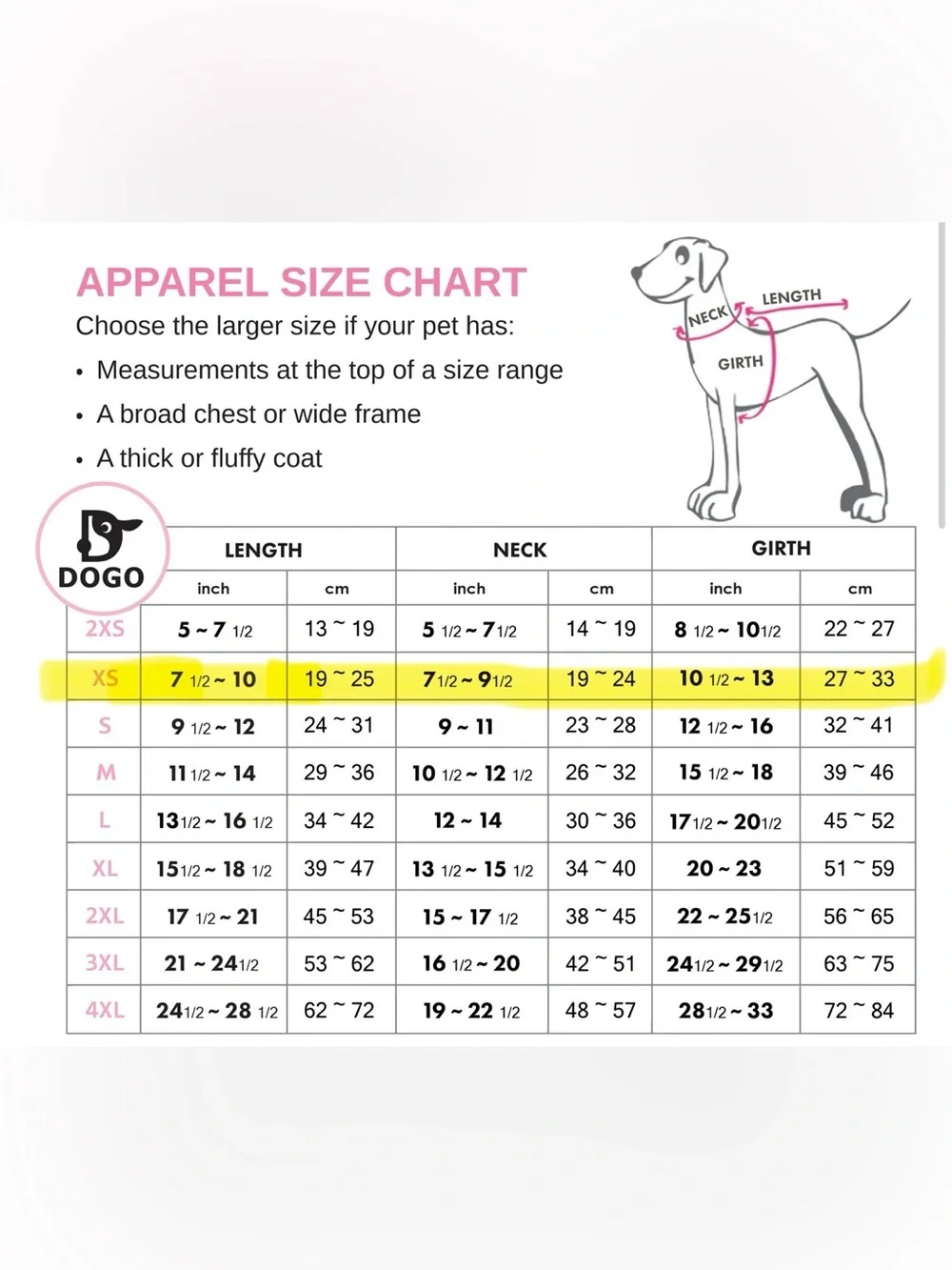 Pink Hooded Dog Coat with Pocket - size XSmall Rain Jacket